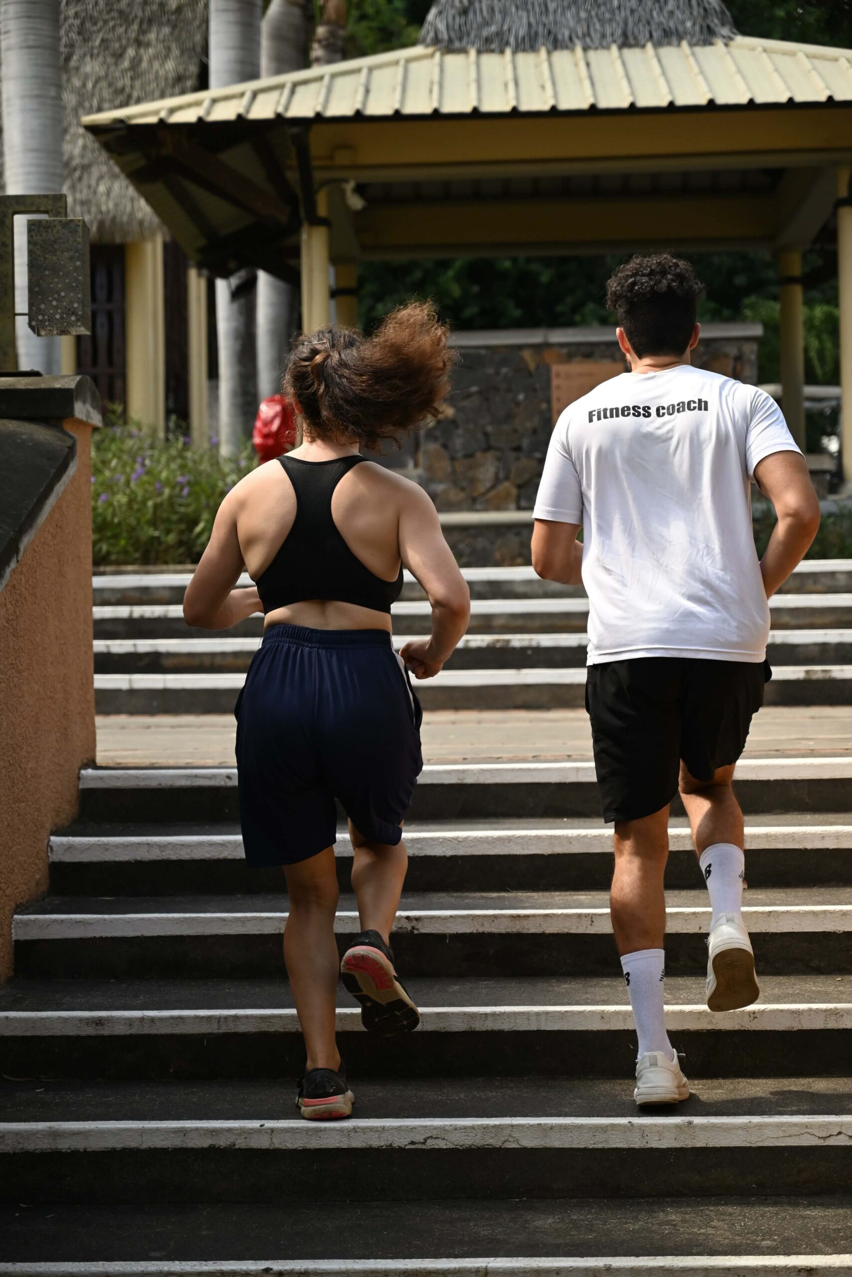 Séance de remise en forme avec un coach sportif